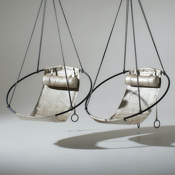 Sling Hanging Swing Chair Soft Leather